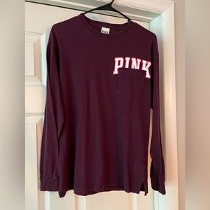 PINK long sleeve tee size xs
